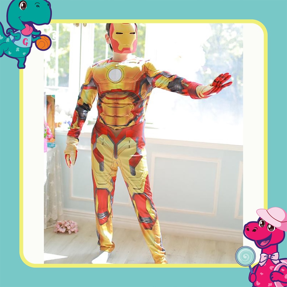 Đồ hóa trang trẻ em Disney cho bé trai (Spider Man/Iron Man/Thor/Hulk/Avenger - Captain/Captain)