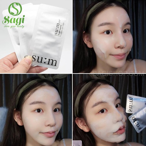 Mặt Nạ Sủi Bọt Thải Độc Sum37 Bright Award Bubble-De Mask