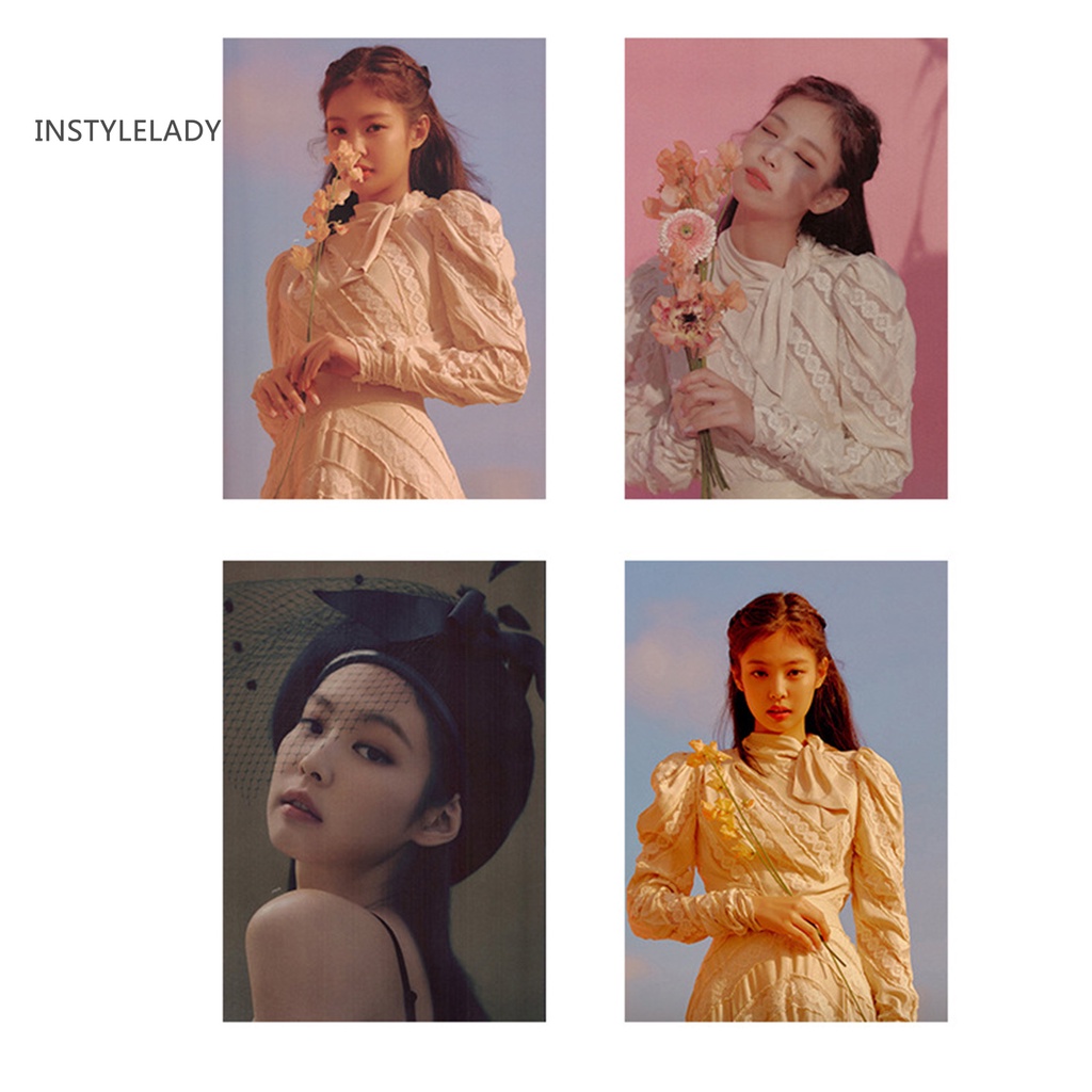 Dy 4Pcs Blackpink Members Printing Album Picture Poster Home Wall Decor Stickers