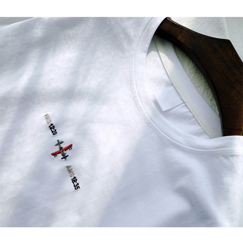 Áo phông nữ form rộng cổ tròn chất cotton mềm mát co giãn in chữ đơn giản hàng Quảng Châu Mely Fashion AP02