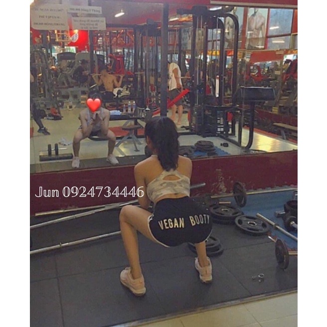 Quần Đùi VEGAN BOOTY SIÊU HOT tập gym yoga