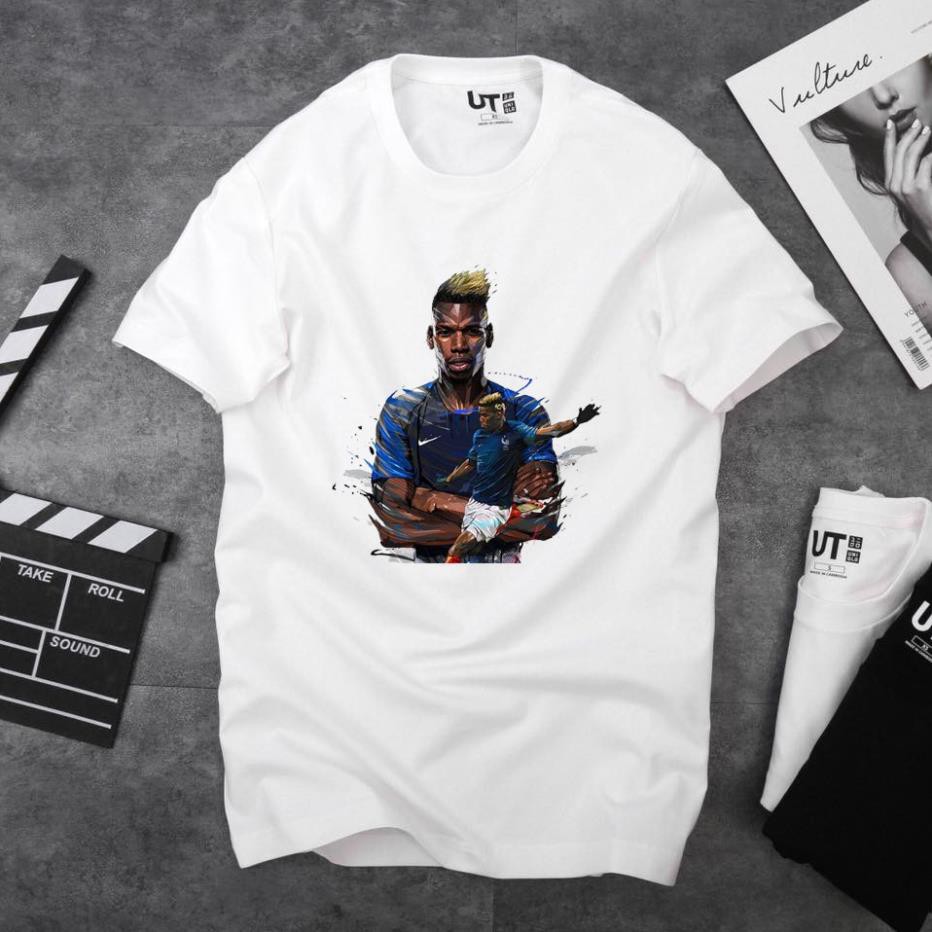 [Freeship] Áo Thun In Hình Paul Pogba Mã 04 - Áo In Hình Cầu Thủ Bóng Đá