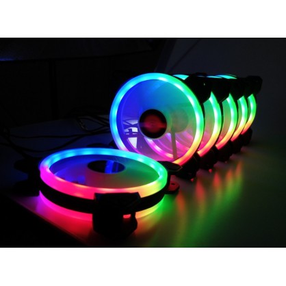 [Mã 1911ELSALE hoàn 7% đơn 300K] Combo 5 Fan Led RGB Coolmoon+ Tặng Bộ Hub Kết Nối Nguồn Và Điều Khiển | WebRaoVat - webraovat.net.vn