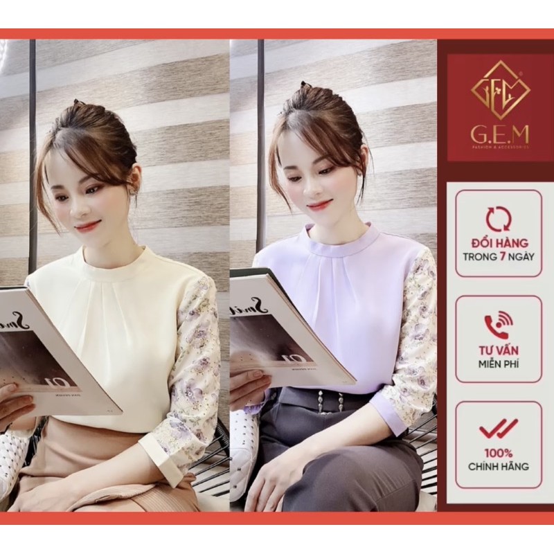 [BÁN BUÔN&amp;LẺ] Áo kiểu nữ - công sở hay quà tặng đều đẹp - dễ phối với chân váy hoặc quần tây - quần jean - kaki - GEM.VN