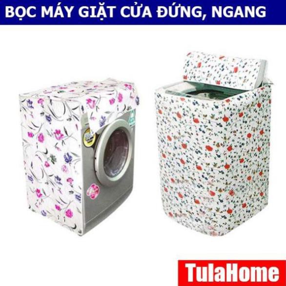 Áo trùm máy giặt TulaHome loại cửa trước ngang & trên đứng 7kg 8kg 9kg - vải bao chùm chống bụi