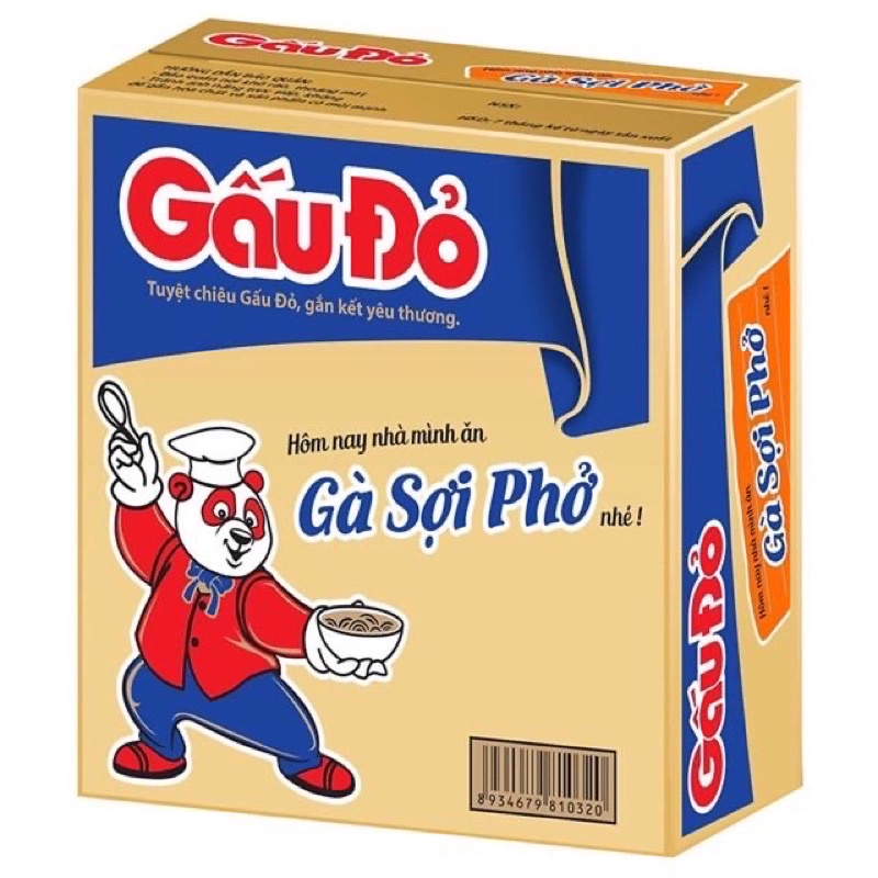 Thùng mì Gấu đỏ 30 gói đủ vị