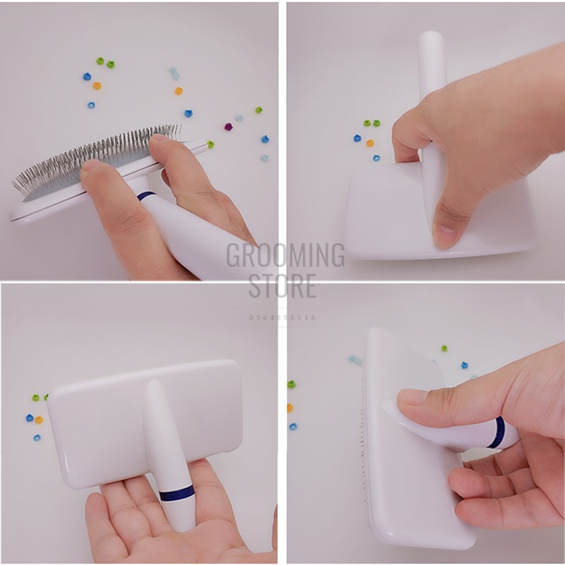 Lược grooming chuyên nghiệp - Lược chải lông chó mèo - Grooming Store