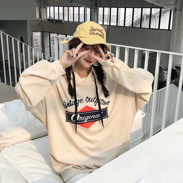 Áo hoodie nỉ form rộng unisex Original nam nữ ulzzang Wind | BigBuy360 - bigbuy360.vn