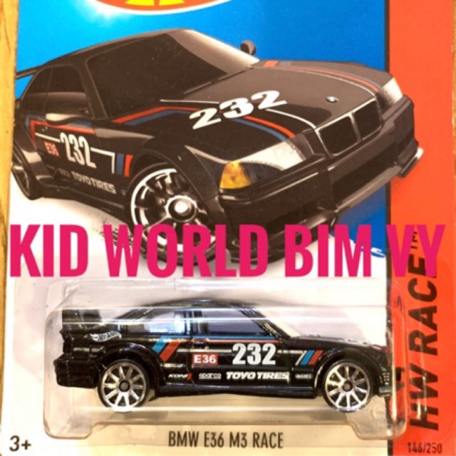 Xe mô hình Hot Wheels basic BMW E36 M3 Race CFJ61.