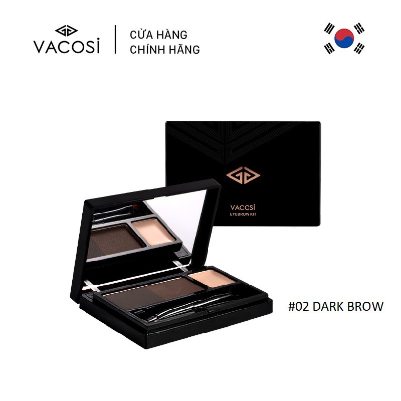 BỘ KIT VẼ MÀY: Bột Mày + Kem Che Khuyết Điểm -  VACOSI EYEBROW KIT POWDER + CONCEALER | BigBuy360 - bigbuy360.vn