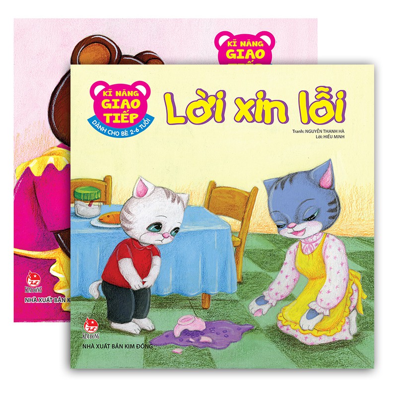 Comb Sách - Lời Xin Lỗi - Phát triển Kĩ năng giao tiếp - Dành cho bé 2-6 tuổi (bộ 10 cuốn) - Nxb Kim Đồng