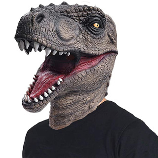 Halloween Kinh Dị T-Rex Khủng Long Mặt nạ Kỷ Jura Thế Giới Cosplay Mặt nạ Người Lớn Động Vật Trang Phục Mặt nạ Đảng