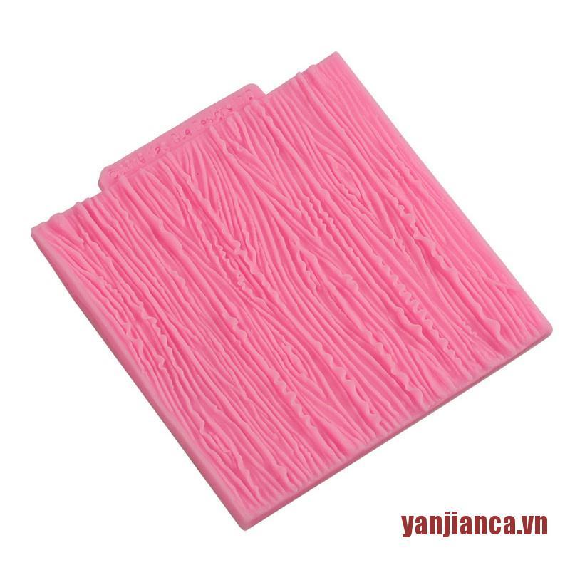 Khuôn Silicone Tạo Họa Tiết Vân Gỗ Trang Trí Bánh