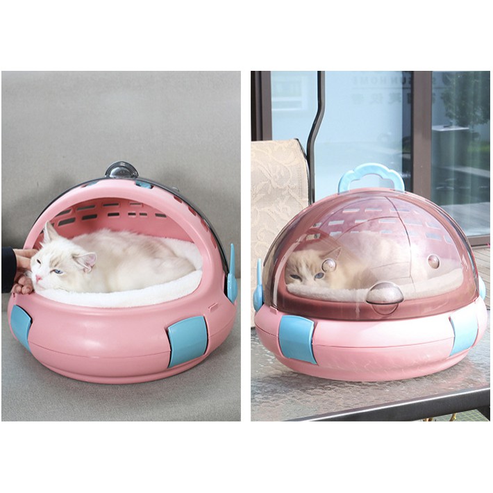 Lồng chó mèo thoáng khí cánh tiên, túi đựng balo vận chuyển thú cưng cún mèo Con Mèo Xiêm