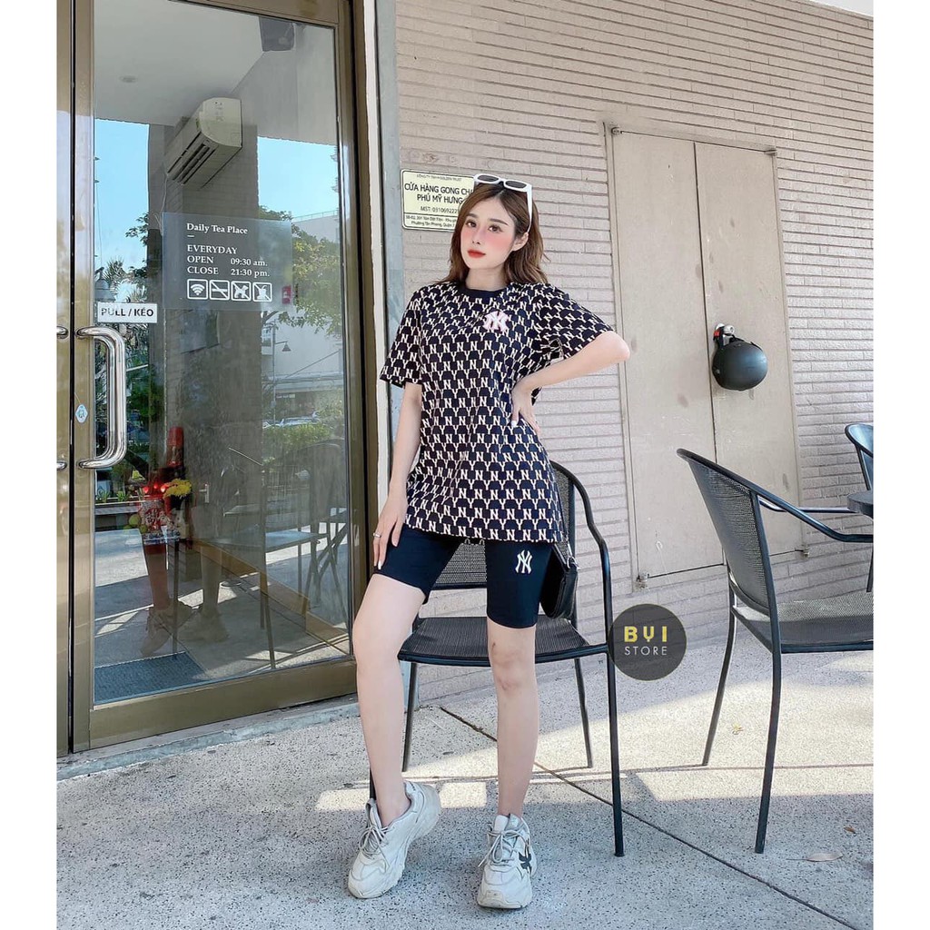 Set áo N.Y kèm quần legging ngố | BigBuy360 - bigbuy360.vn