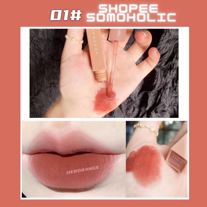 Son Kem Lì Herorange Nội Địa Trung Vỏ Vuông Chất Son Lì Mềm Mịn Lâu Trôi Phiên Bản Mới  Somoholic SM10 | BigBuy360 - bigbuy360.vn