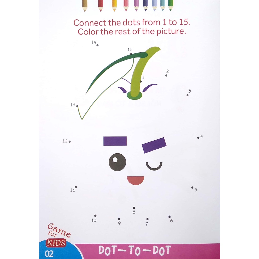 Sách Dot To Dot Color - The Rest Of The Picture - Nối Số Và Tô Màu 6