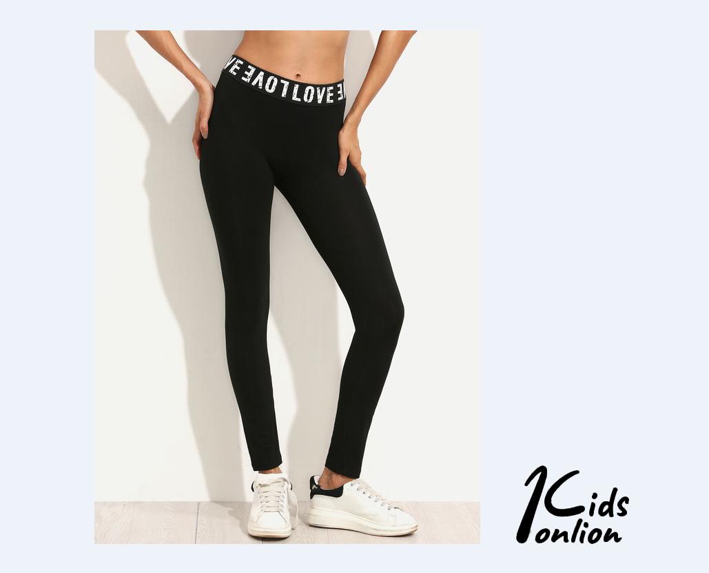(Hàng Mới Về) Quần Dài Bó Sát Eo Cao Co Giãn Màu Đen Trơn Size S / M / L / Xl | BigBuy360 - bigbuy360.vn