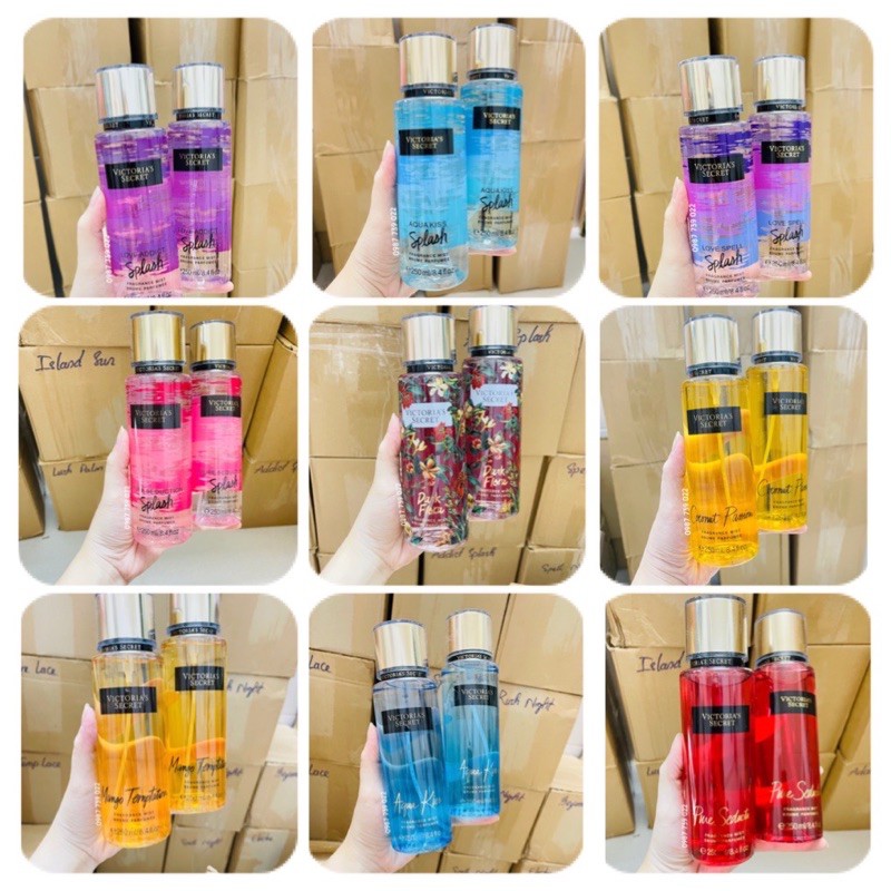 [ SHUSHU_VIC ] Xịt thơm toàn thân Bath body works Victoria Secret mã hot