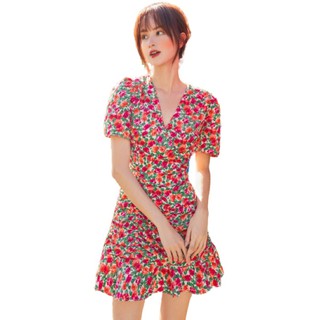 OLV - Đầm Floral Ruching Dress