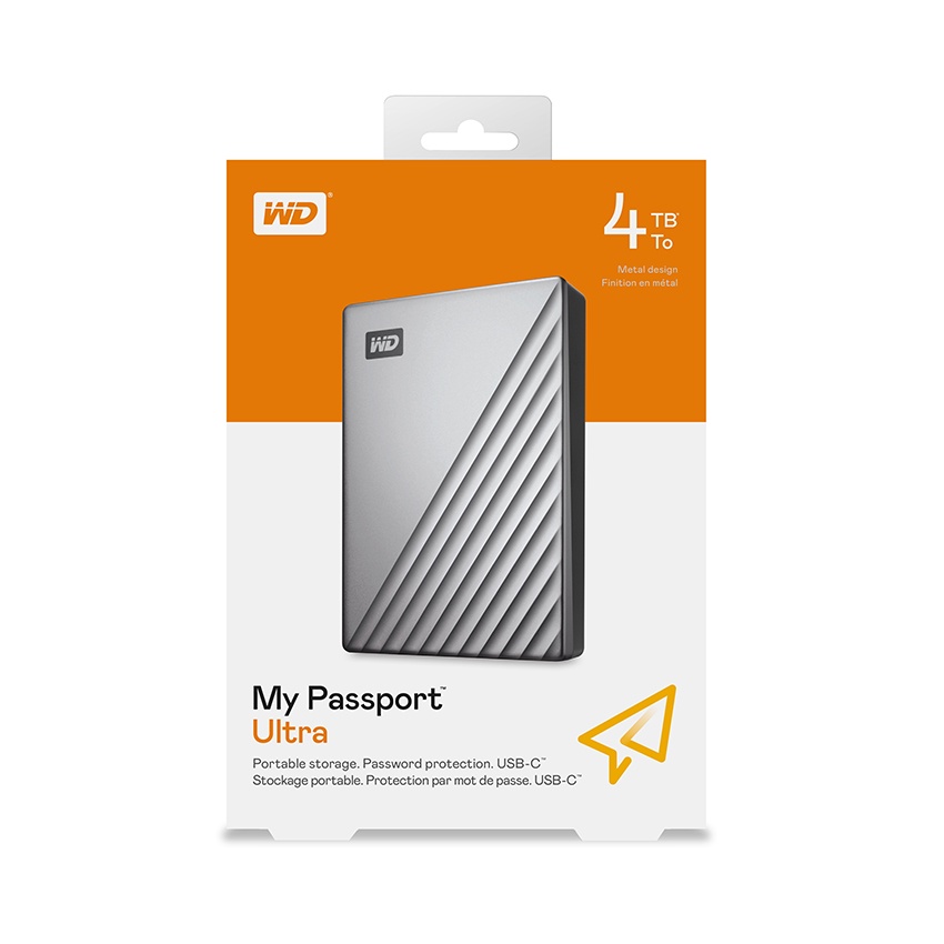 Ổ Cứng Di Động WD My PassPort Ultra Silver 4TB 2.5 inch WDBFTM0040BSL-WESN