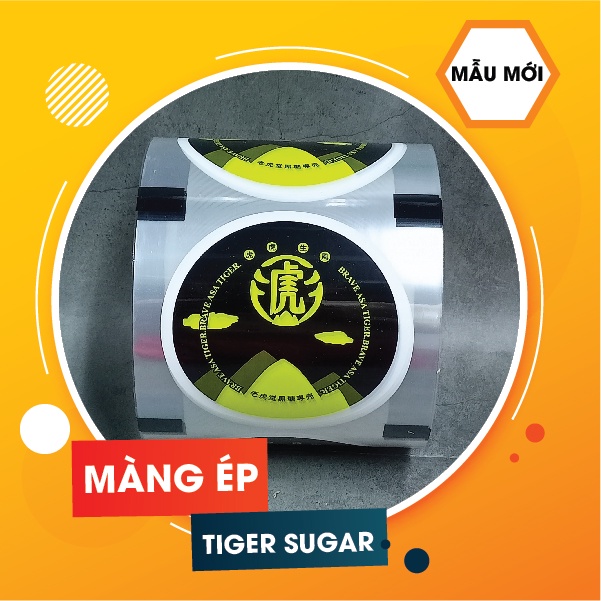 Màng ép cốc ly nhựa mẫu của hãng Tiger Sugar 2300 logo/cuộn dùng cho cốc 500 - 700ml