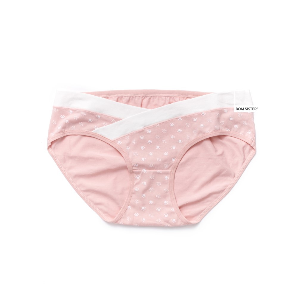 [Mã FARSBR99A giảm 10% đơn 99K] Quần lót cotton pha hoạ tiết dễ thương cho mẹ bầu BOM SISTER Q8503 | BigBuy360 - bigbuy360.vn