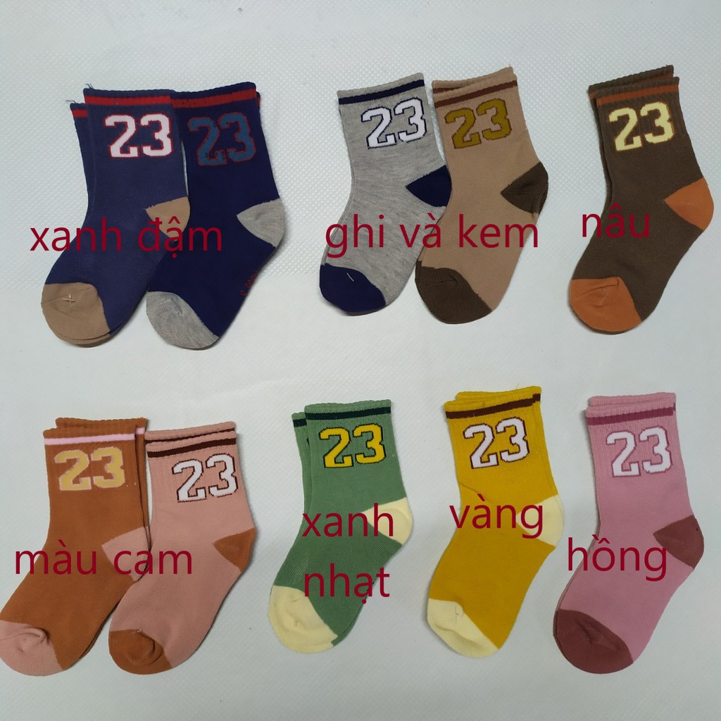 5 đôi tất len cổ cao cho bé size 1-6 tuổi