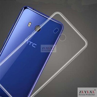 Ốp lưng silicone TPU mỏng trong suốt dành cho điện thoại HTC u11