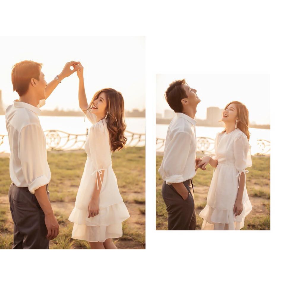 Đầm trắng babydoll bánh bèo dạo phố cực hot [KÈM ẢNH THẬT]