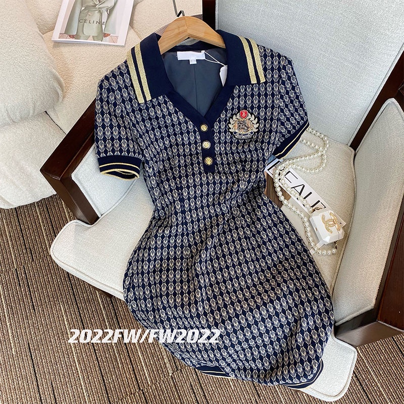 Đầm ôm eo Polo khí chất Pháp cao cấp sang trọng mùa hè