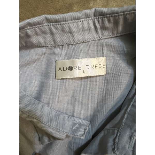 Sơ mi kẻ thêu hoa adore  dress