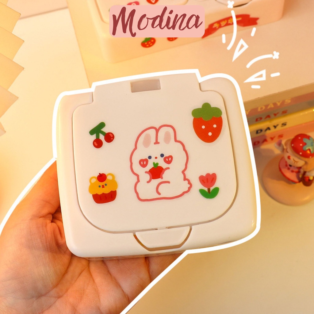 Tủ đựng đồ mini để bàn MODINA, hộp nhựa 1 ngăn, 2 ngăn đựng văn phòng phẩm trang sức