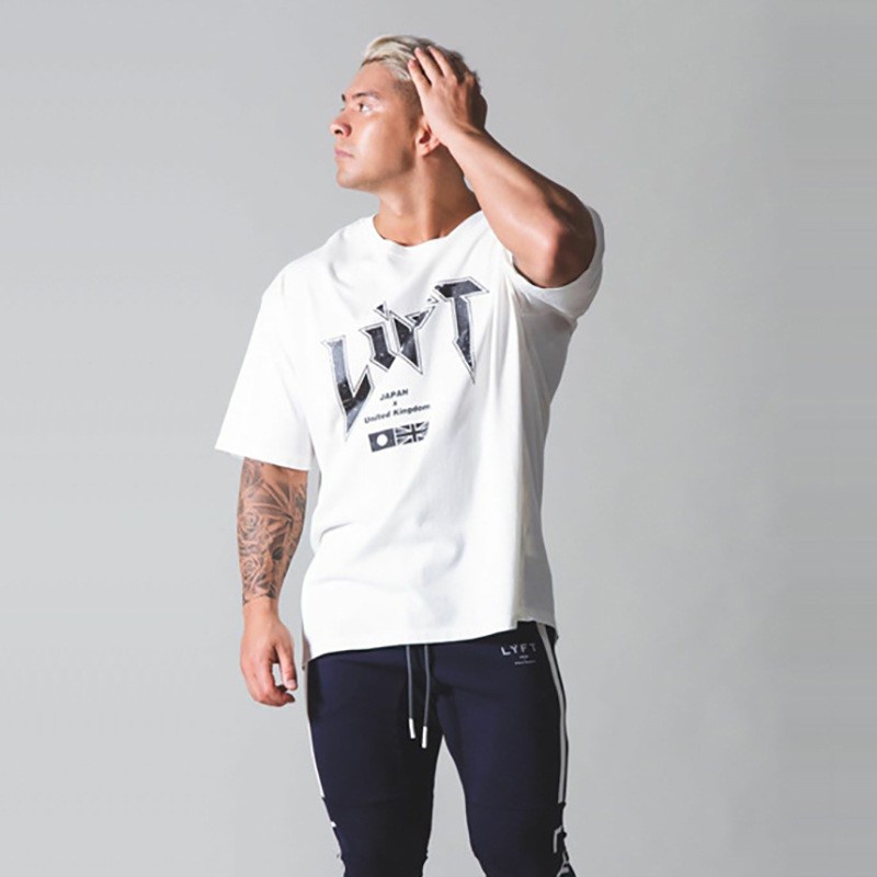 Áo Thun Thể Thao Cotton Tay Ngắn Cổ Tròn Size M-3XL Cho Nam