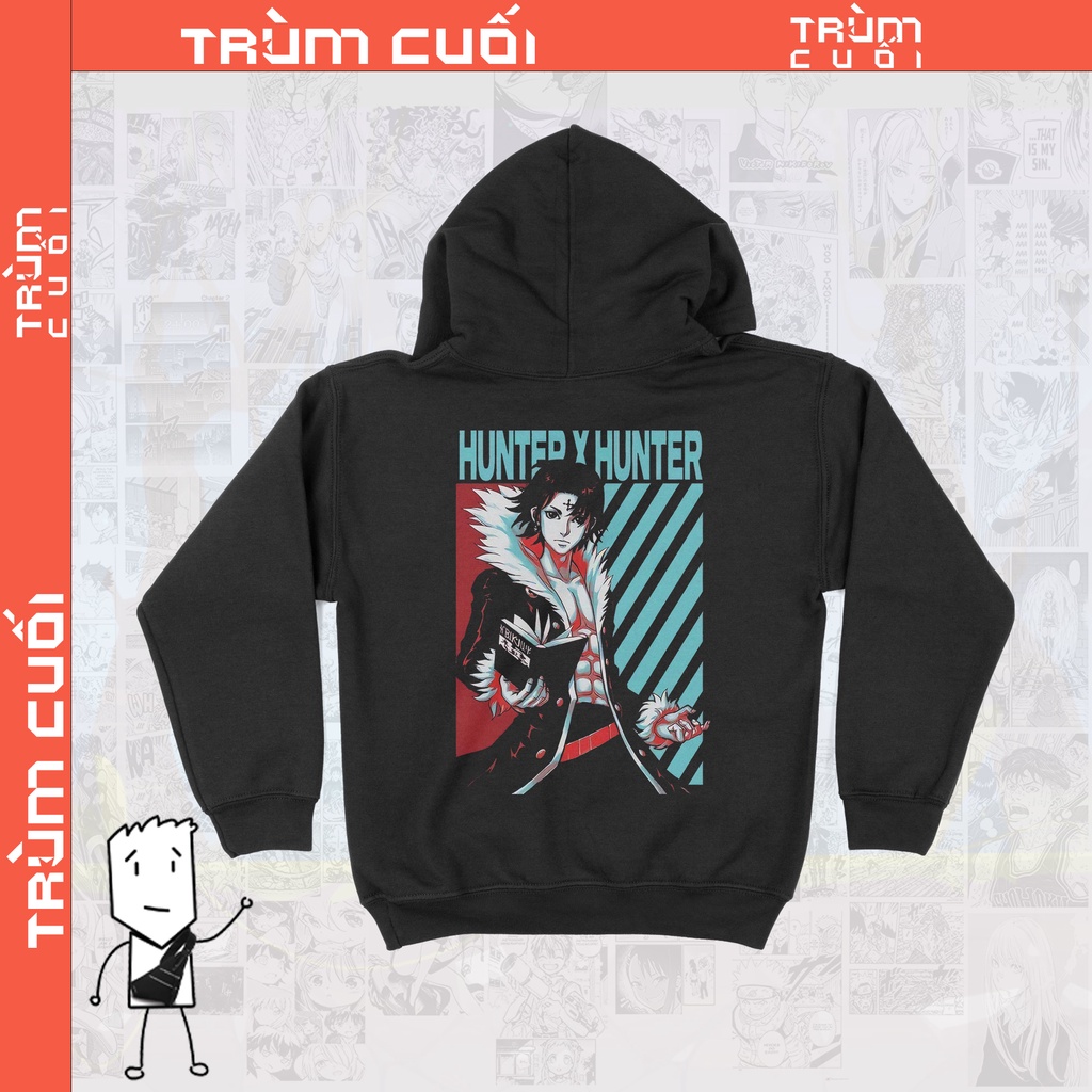 Áo  Hoodie Chrollo Lucilfer - HxH Unisex TSHIRT-HOLIC Anime,  Nỉ Bông 100% 2 màu nam nữ