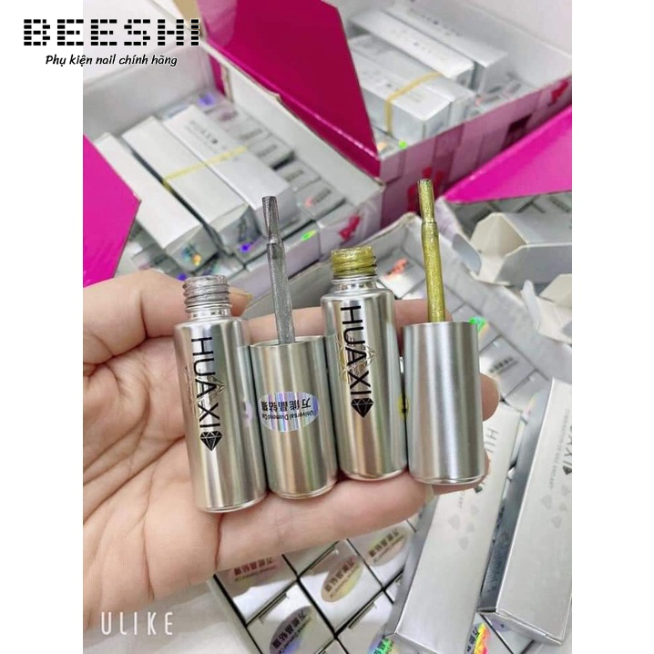 Sơn gel mắt mèo kim cương Huaxi 9D chính hãng màu vàng, trắng - beeshi shop nail