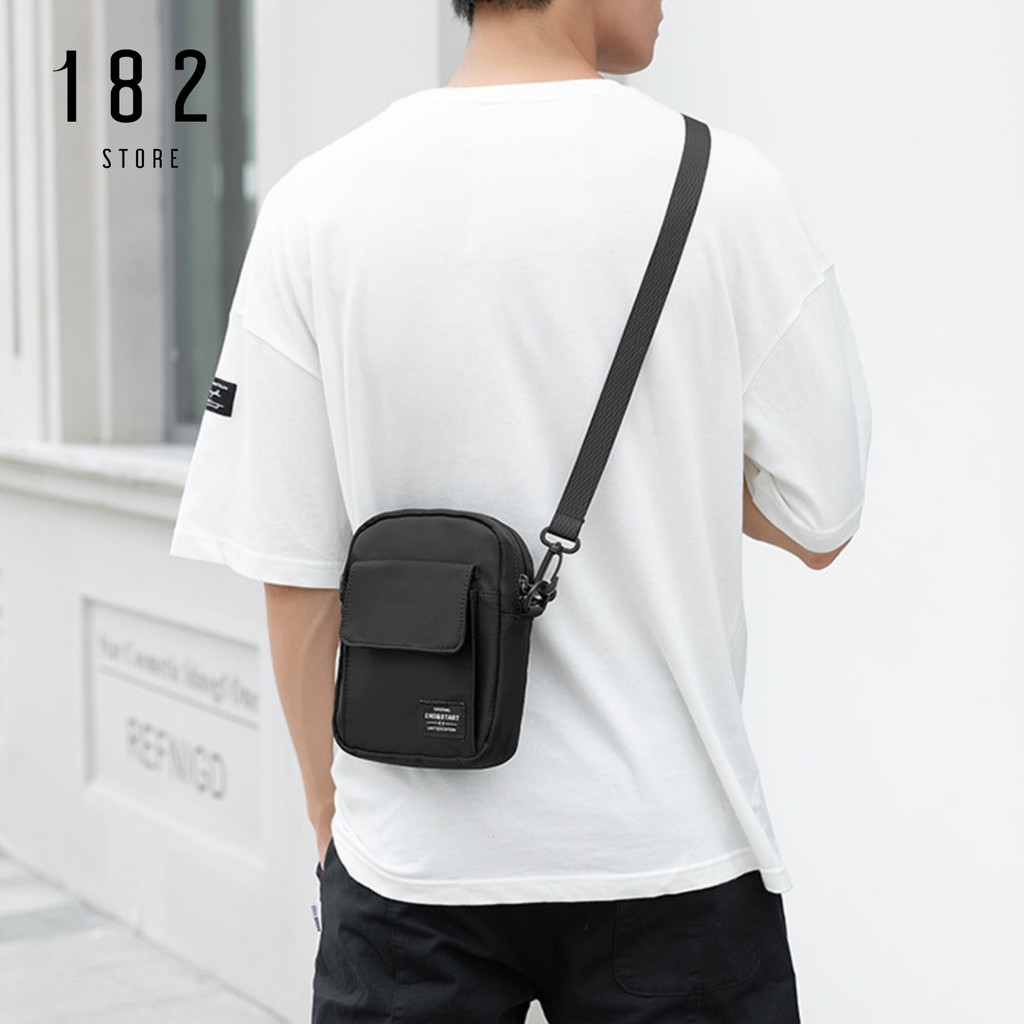 Túi Đeo Chéo Unisex Nam Nữ Nhỏ Gọn Thời Trang Phong Cách Nhật Bản Hiện Đại Vải Chống Nước Cao Cấp - The Black Box | BigBuy360 - bigbuy360.vn
