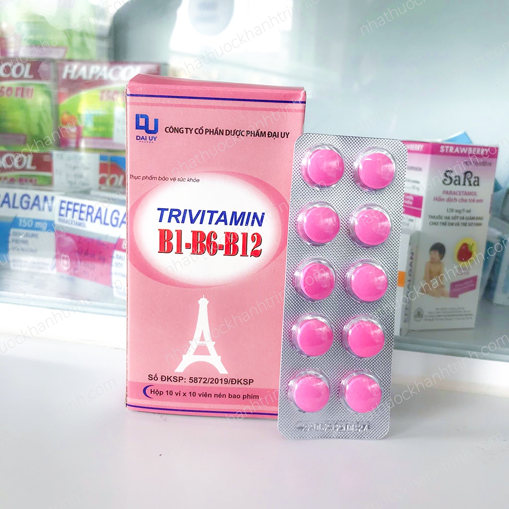 Hộp 100 viên Viên uống Trivitamin B1-B6-B12 VITAMIN 3B