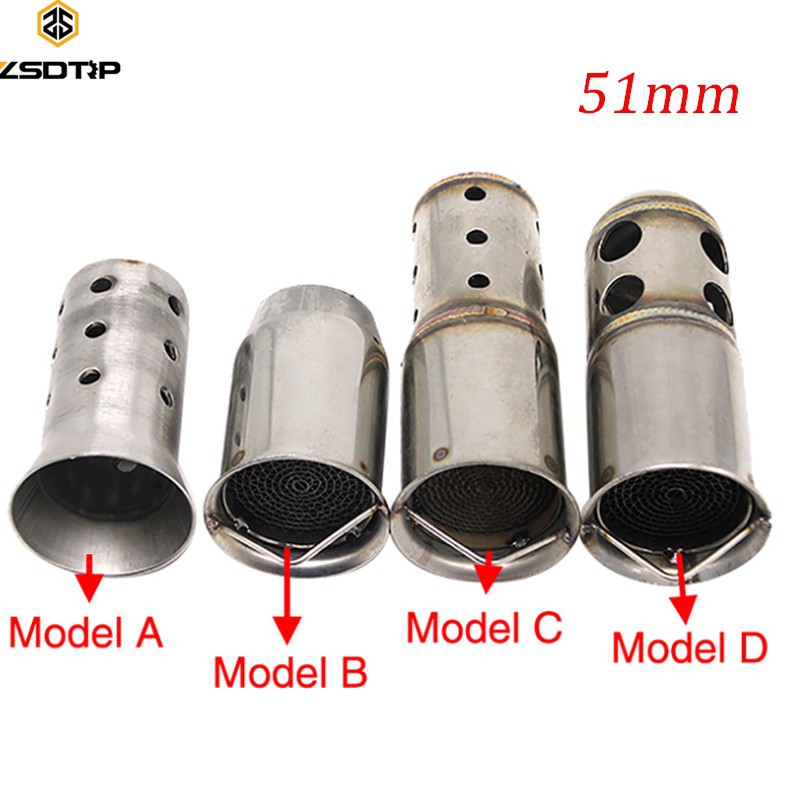 Bộ Giảm Thanh Cho Ống Pô Xe Mô Tô 51mm Đa Năng