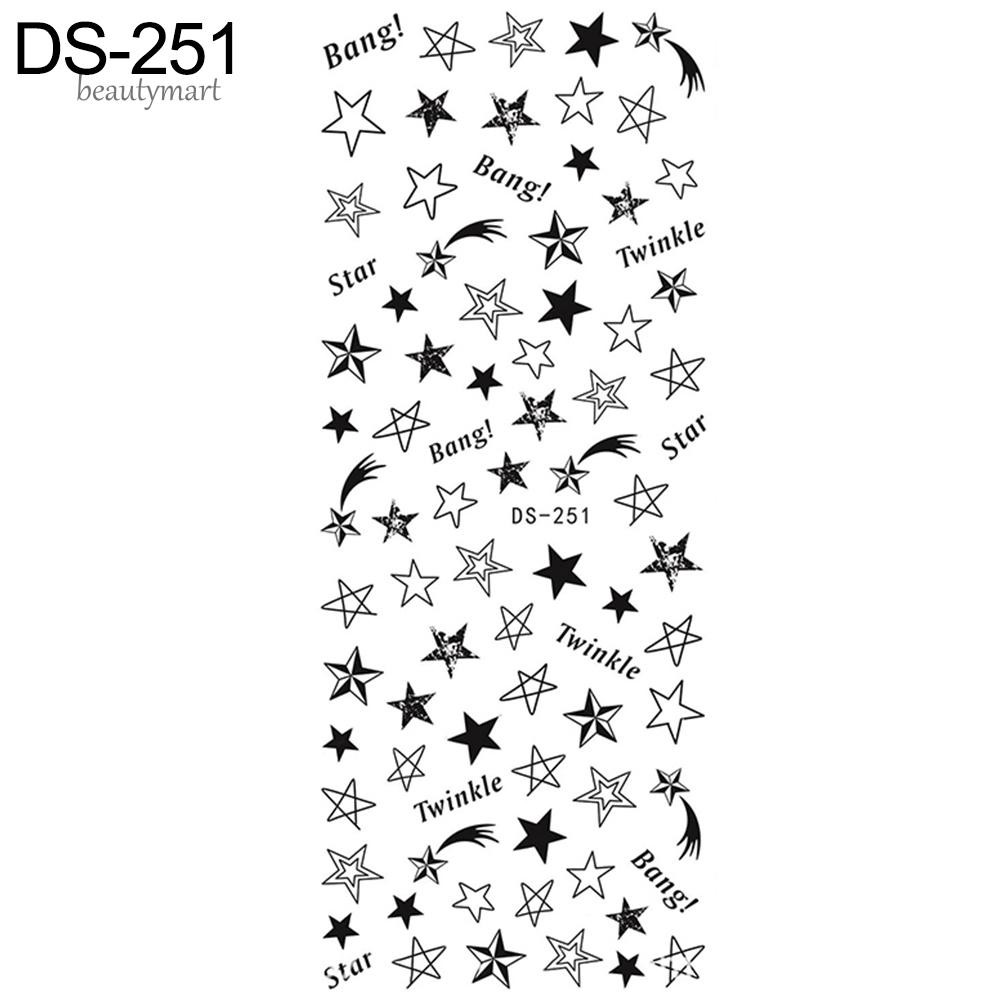 [Hàng mới về] Hình dán trang trí móng tay nghệ thuật nhiều kiểu đẹp mắt