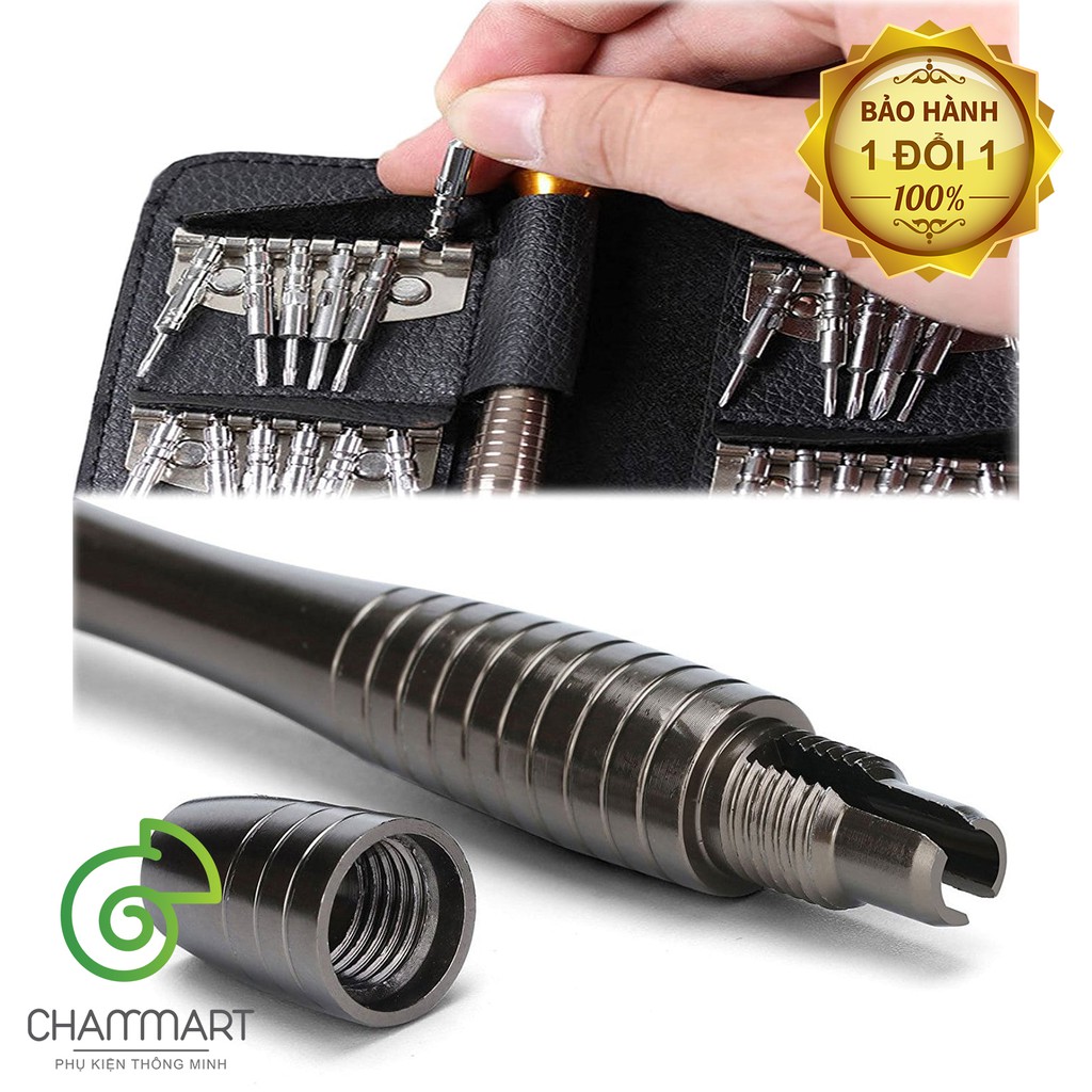 Bộ tua vít đa năng tua vít 25 đầu trong 1 screwdriver sửa chữa điện thoại Chammart