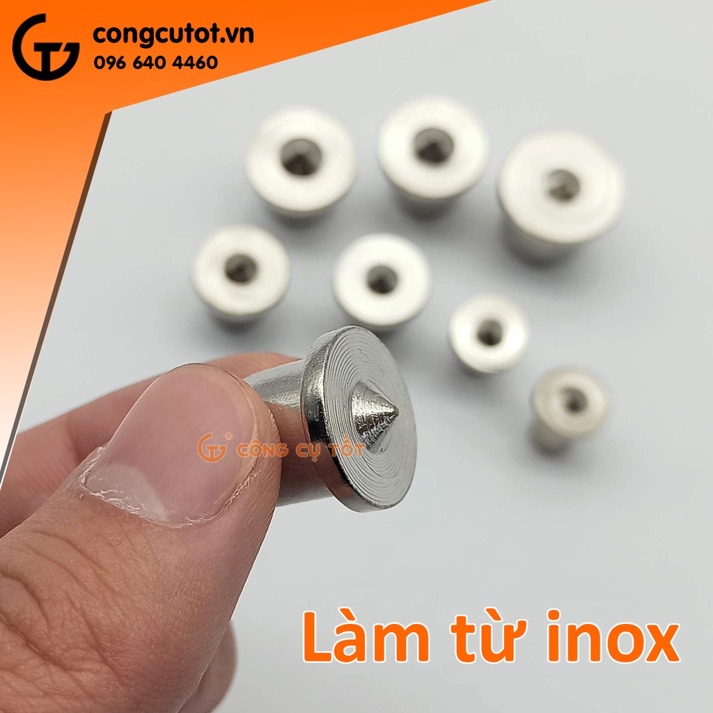 Bộ 8 chốt lấy tâm gỗ 6-8-10-12mm
