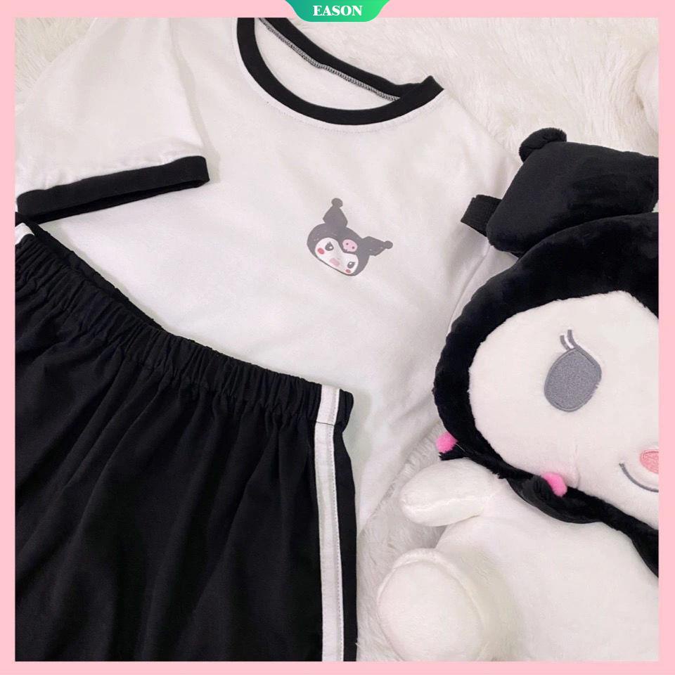 Bộ Đồ Thể Thao Hai Mảnh Áo Tay Ngắn Dáng Rộng In Hoạt Hình Cinnamoroll Nhật Bản Thời Trang Mùa Hè Cho Nữ