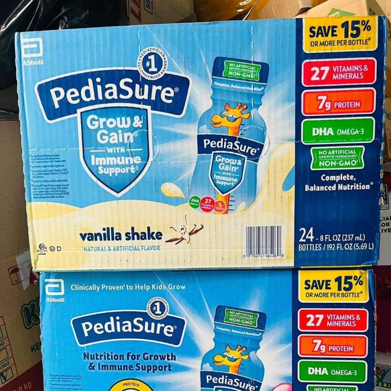 Thùng SỮA PEDIASURE VANI 24 chai - mỹ thùng 24 chai