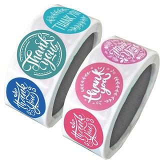 20 tem decal dán chữ Thanks in sẵn kích thước 2,5cm