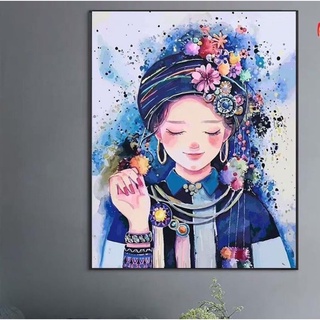 set 2 tranh số hoá tự tô