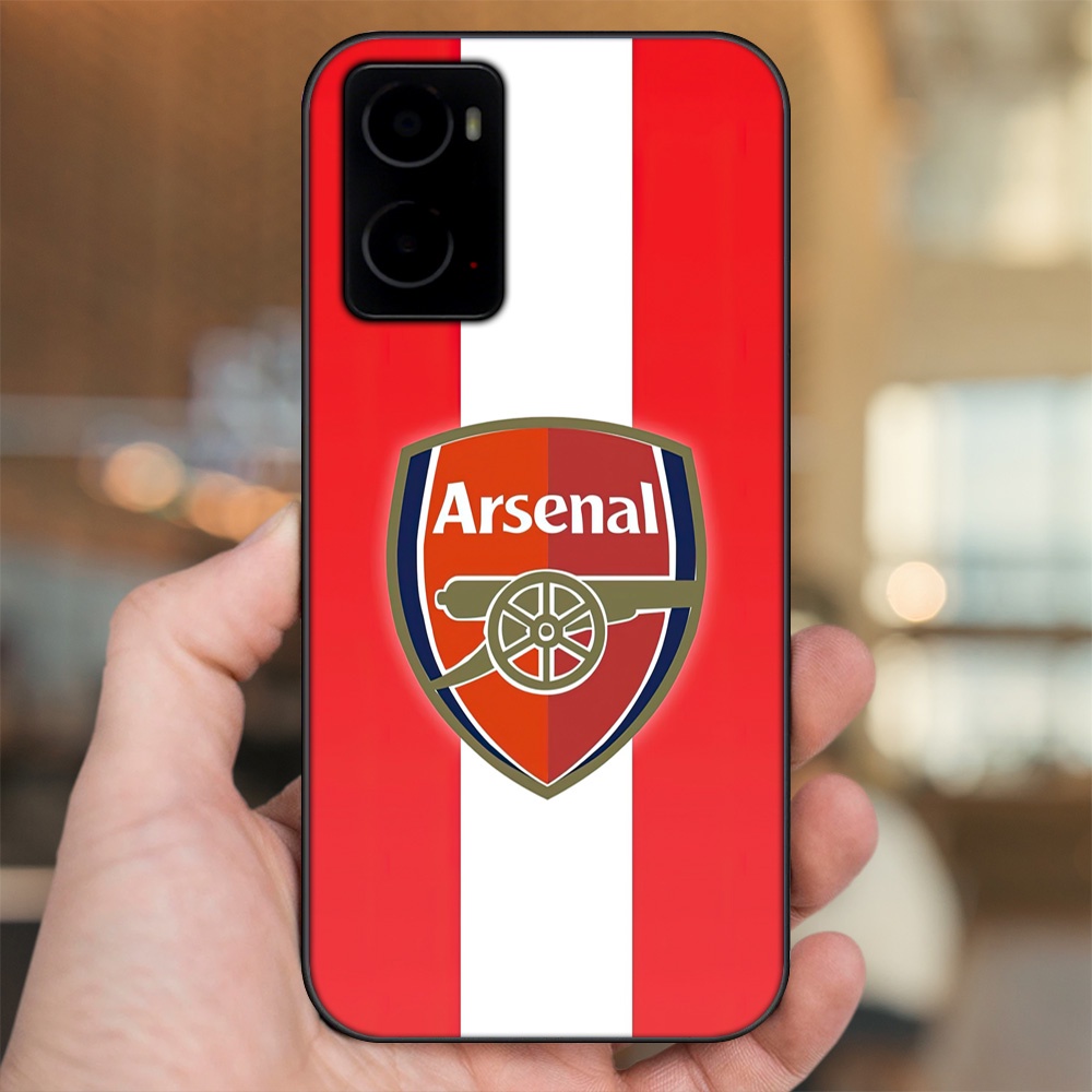 Ốp lưng Oppo A76 viền đen in hình Arsenal FC