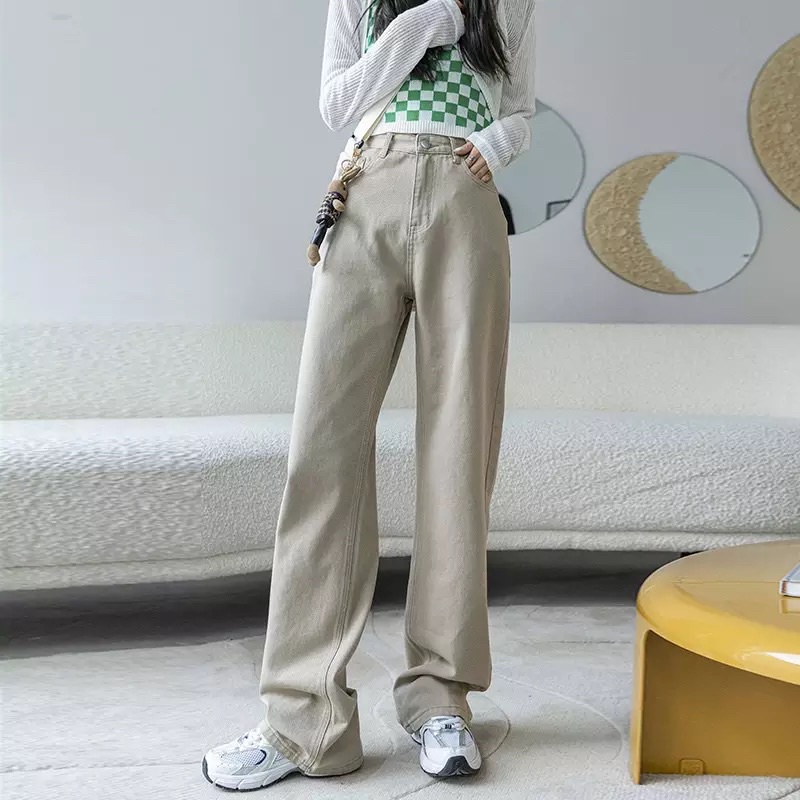 Quần Jeans Baggy Kaki Nữ T-A-N Thời Trang Hàn Quốc QJKN màu đẹp