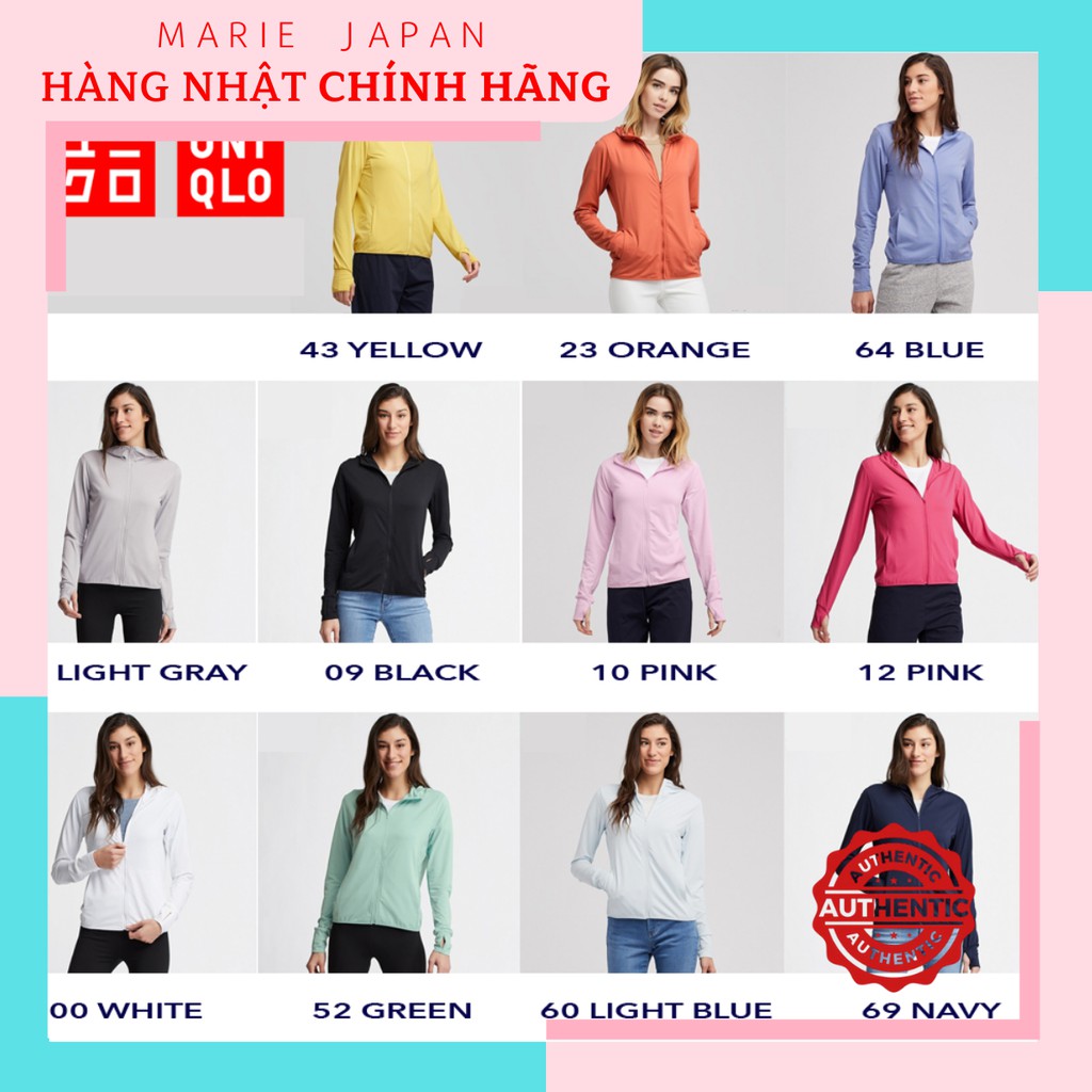 Áo Khoác Chống Nắng Nữ Uniqlo Airism 2021 (MẪU MỚI NHẤT) UniqloYesCotton