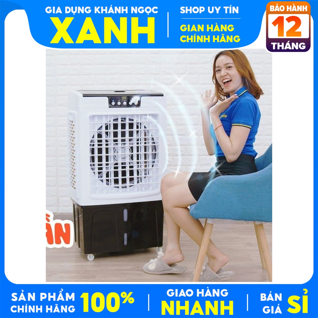 Quạt điều hòa hơi nước Midea AC375-19CRH Mới 100%- Công suất 130W - Bình nước 45 lít, Bảo hành 12 tháng